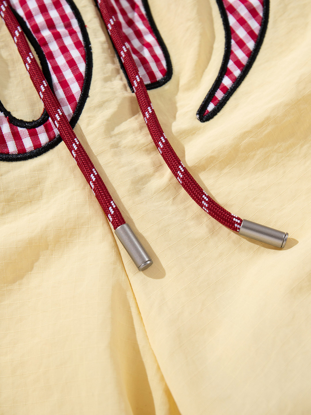 OYL-Lab Crinkle  Embroidery Parachute Pants
