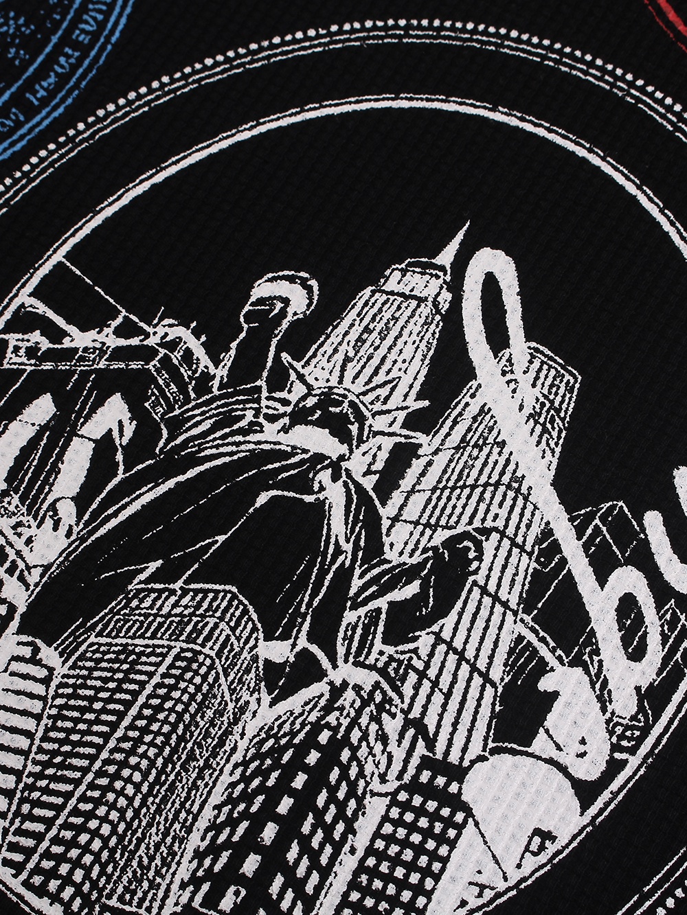 OYL-Lab Vintage New York Stamp Collage Long Sleeve Tee