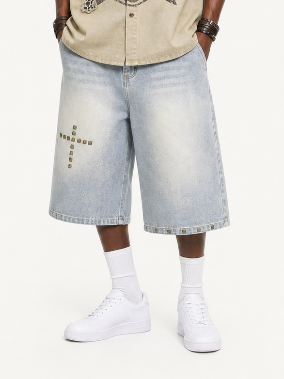 [Copy]OYL-Lab Textured Grid  Baggy Jorts