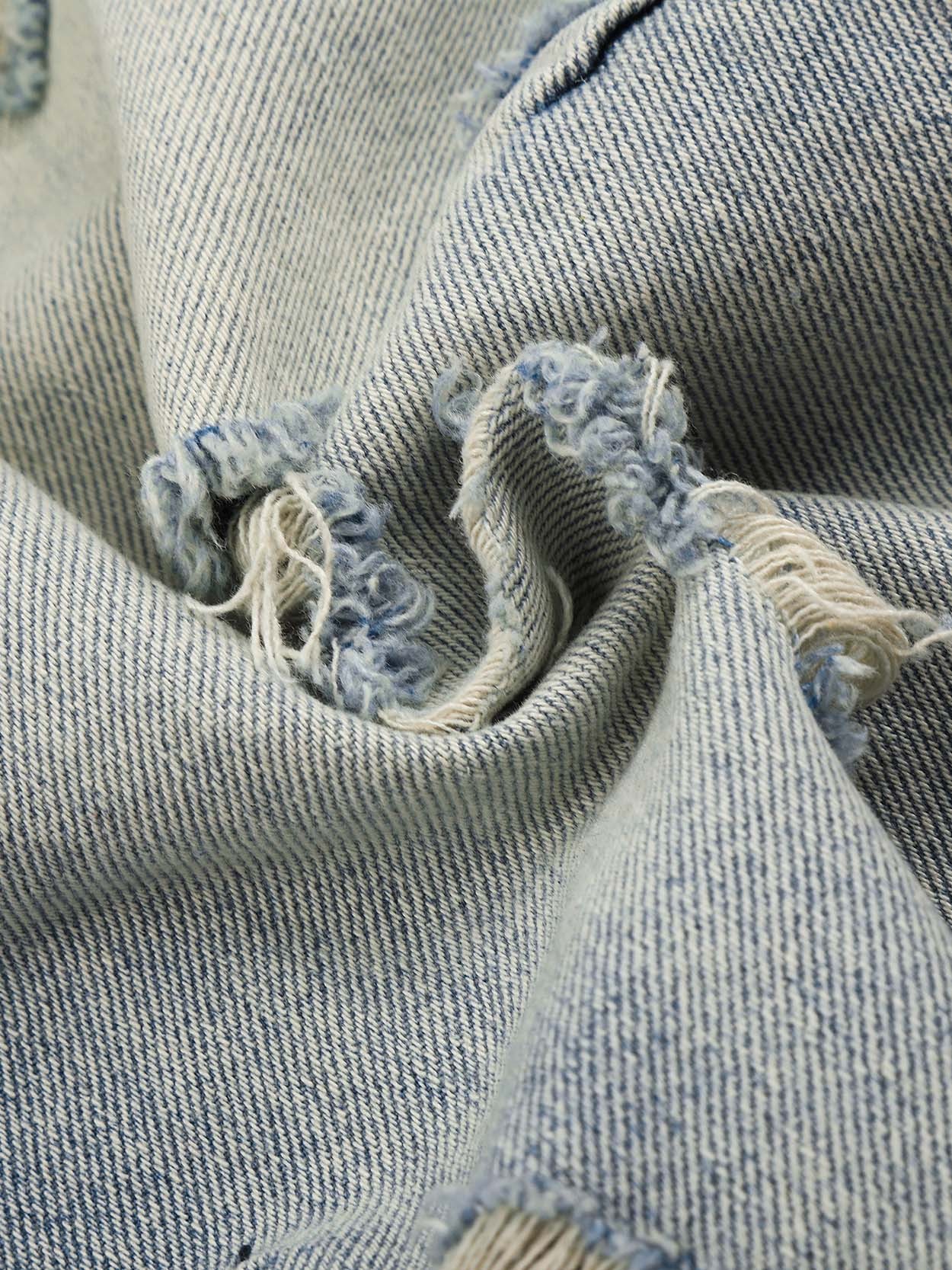 OYL-Lab Distressed Ripped Baggy Denim Jorts