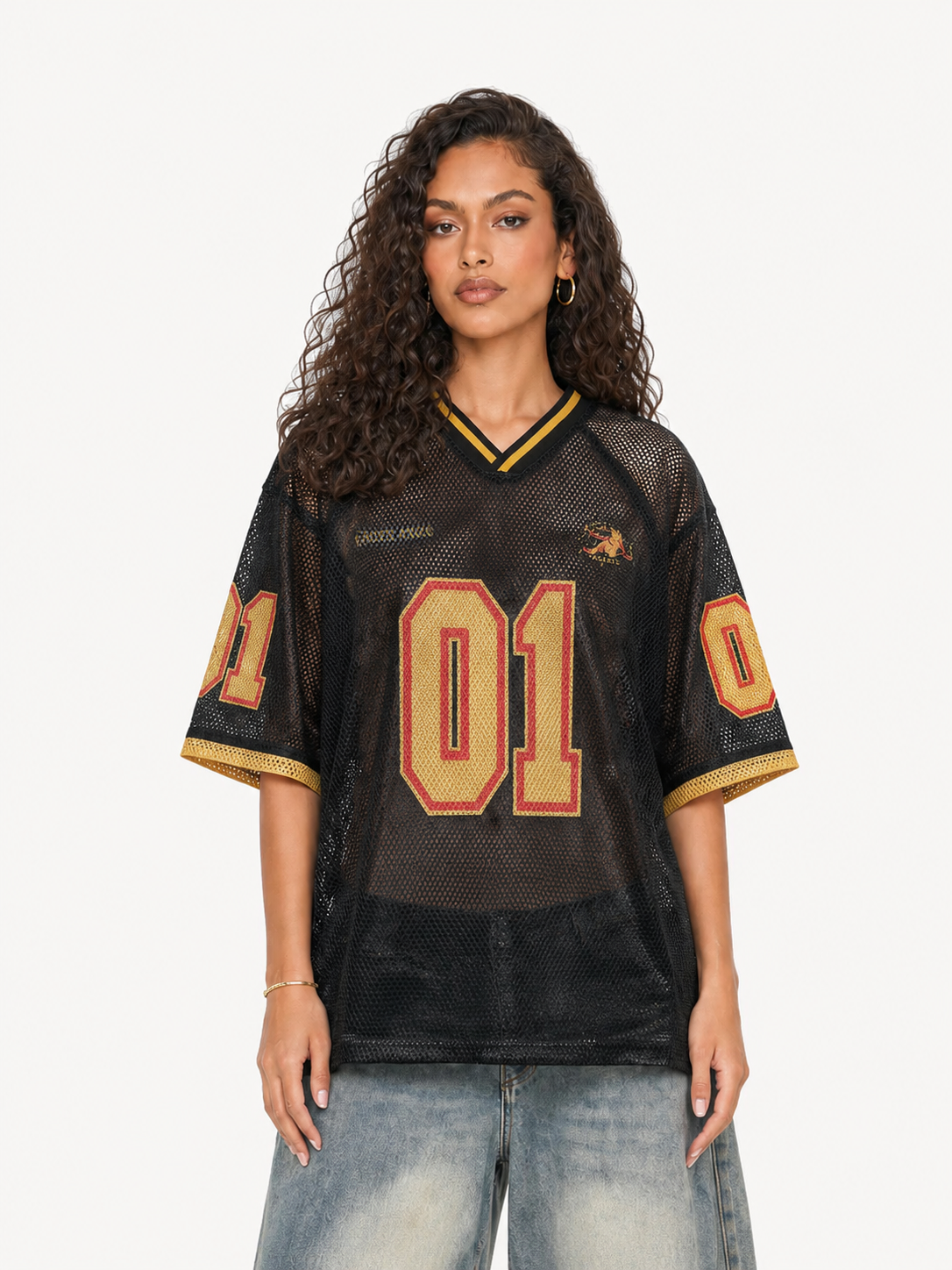 OYL-Lab Mesh Jersey Number 01 Graphic Tee