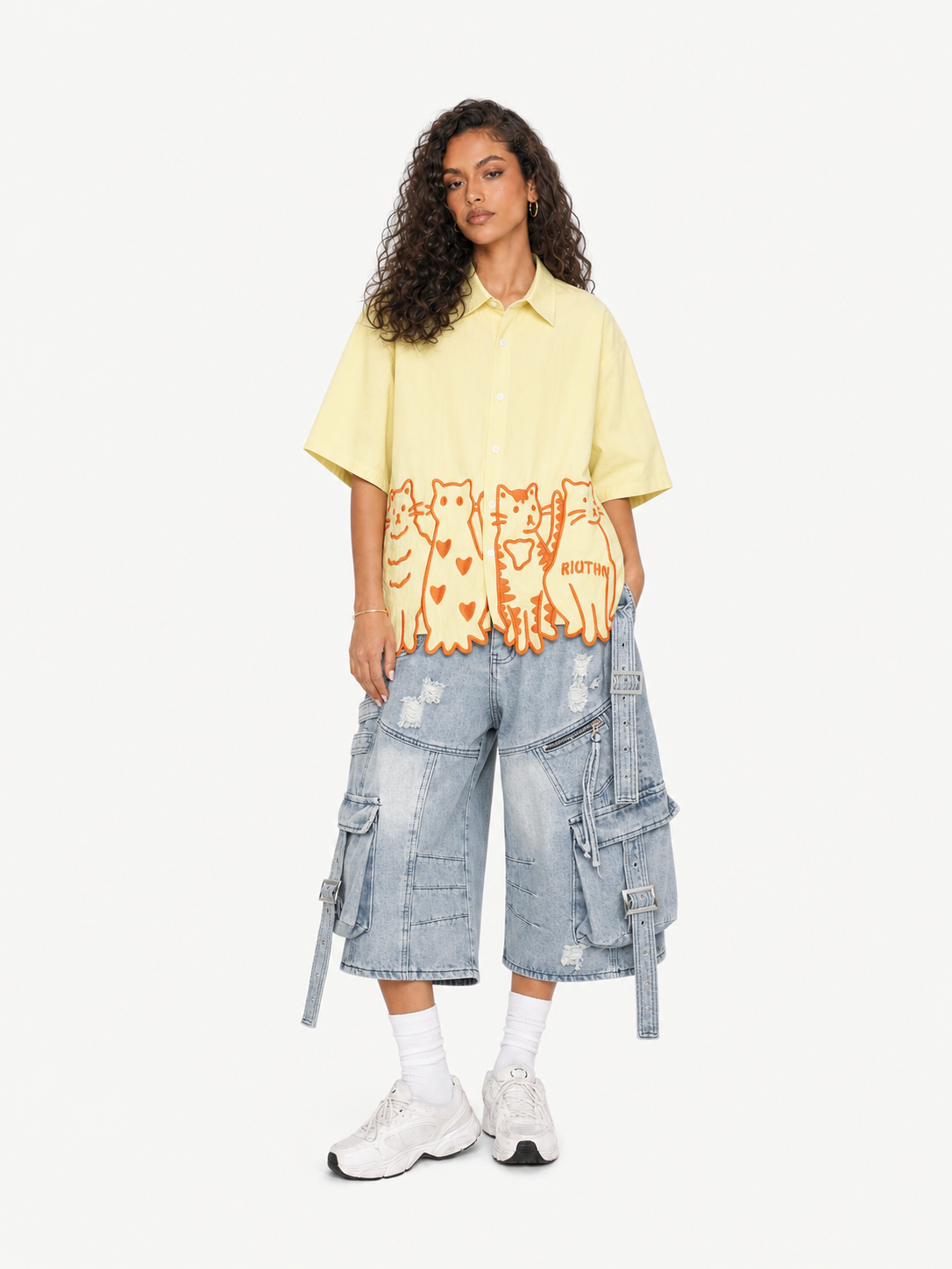 [Copy][Copy]OYL-Lab  90s Varsity 94 Print Patchwork Shirt