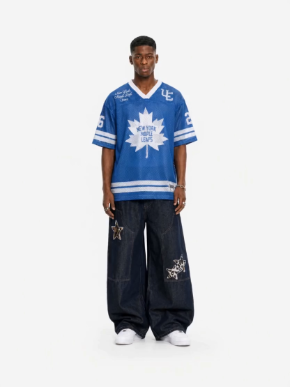OYL-Lab Mesh Maple Leaf Graphic Jersey Tee