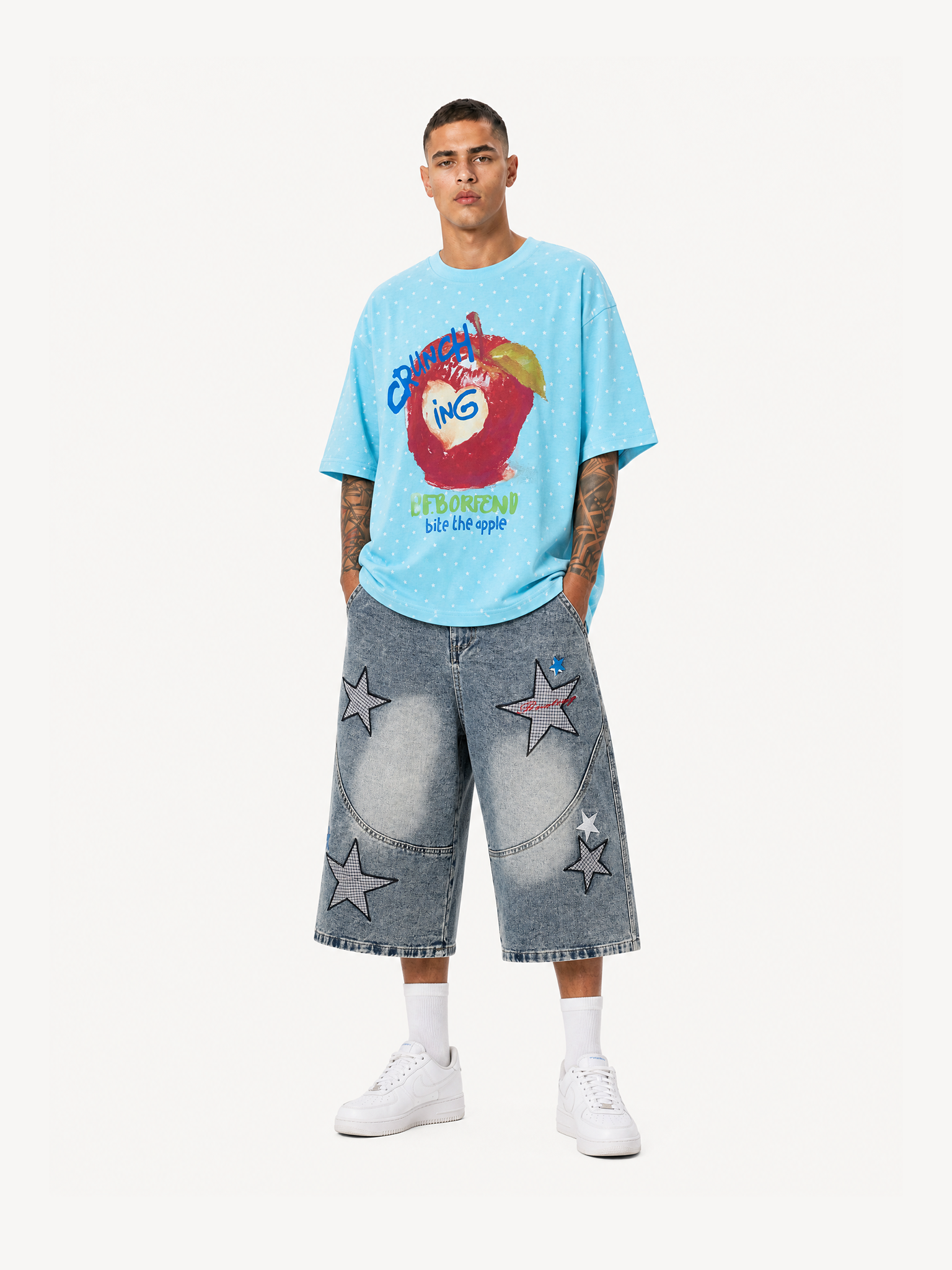OYL-Lab Star All Over Apple Graphic Tee