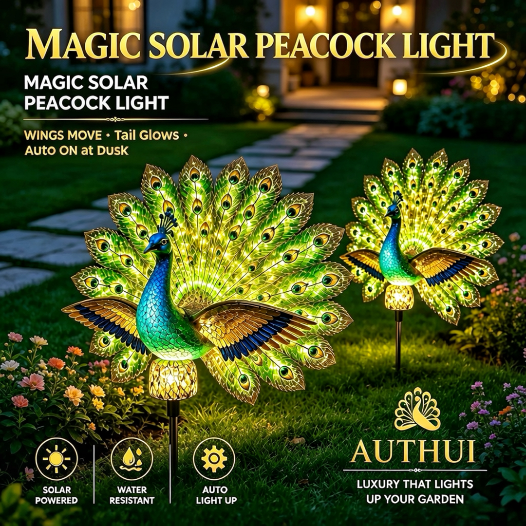 🔥Last Day 69% OFF🦚Solar Peacock Garden Sculpture
