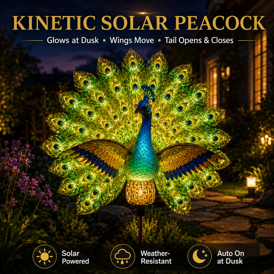🔥Last Day 69% OFF🦚Solar Peacock Garden Sculpture