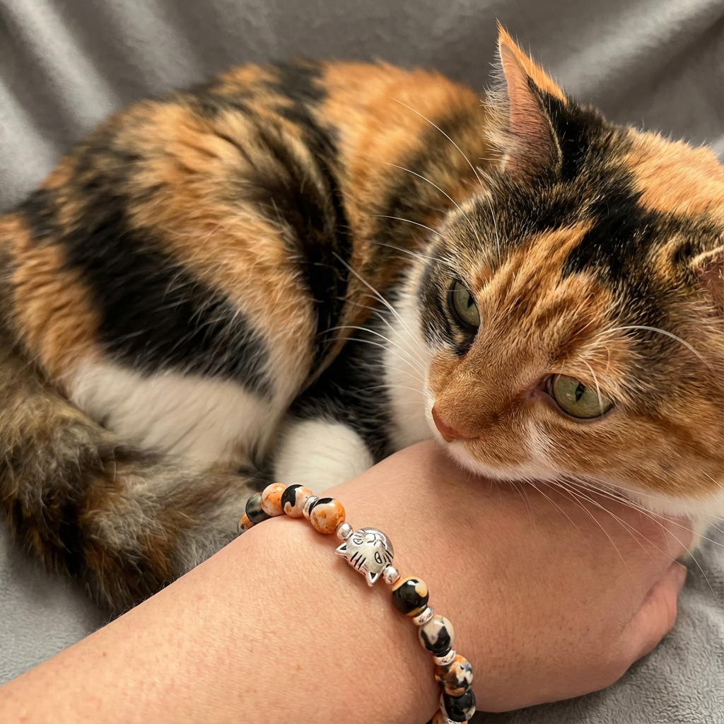 Custom Chocolate Ragdoll Cat Bracelet
