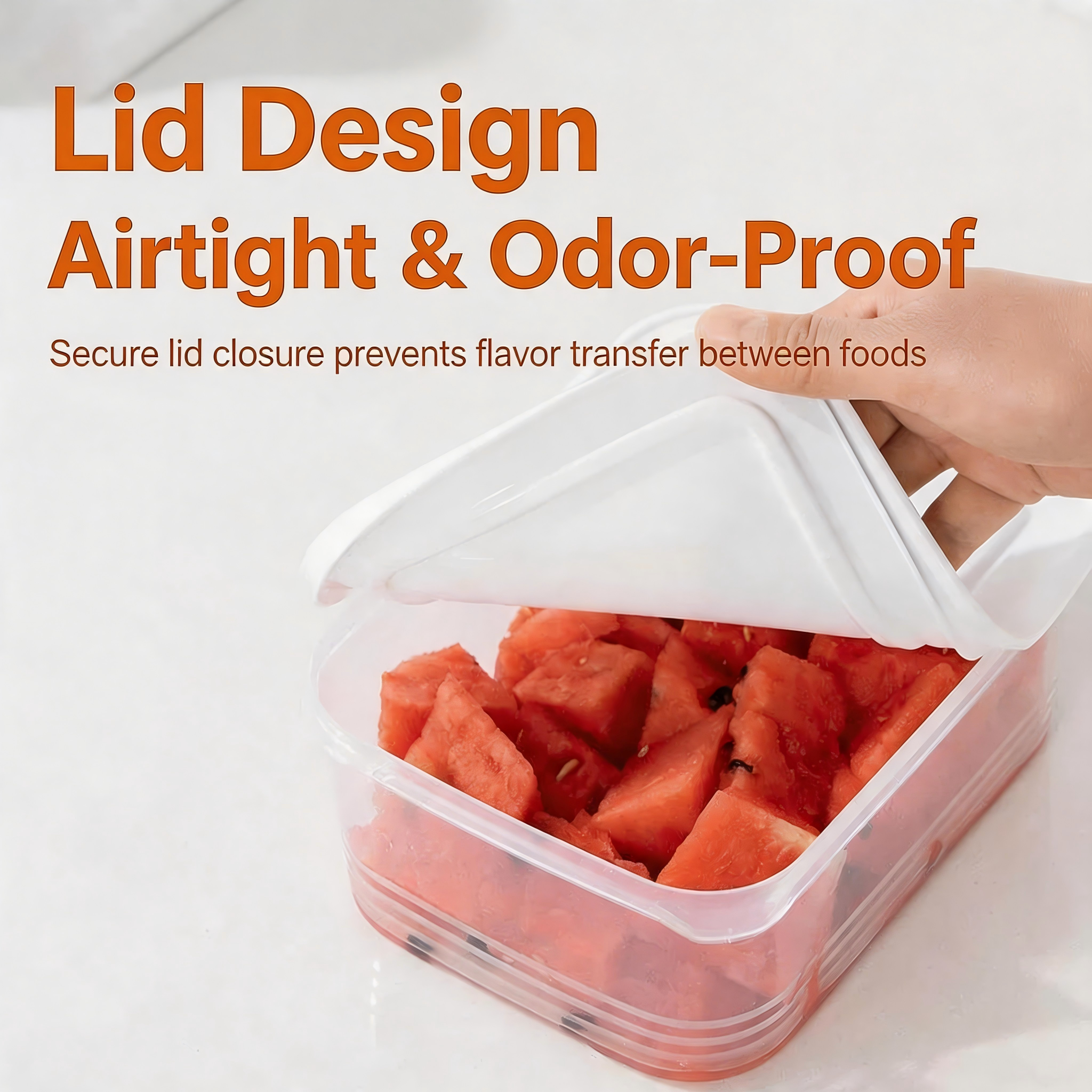 [Food-grade airtight food storage container] Lock in freshness and say goodbye to a cluttered refrigerator!