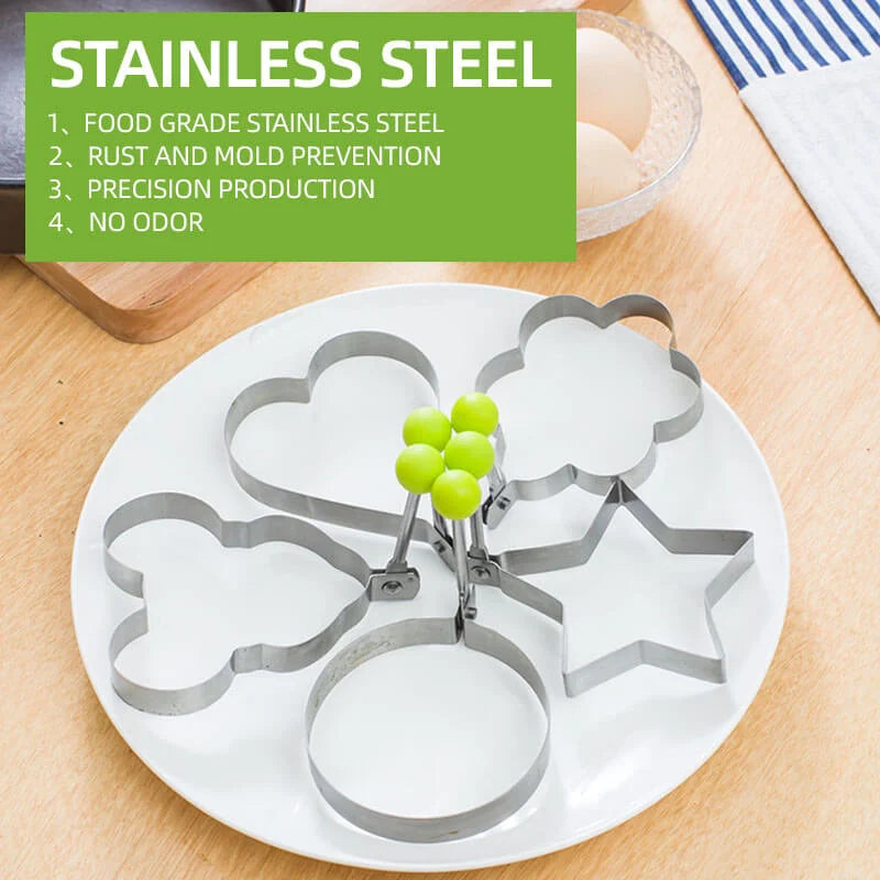 Stainless Steel Fried Egg Molds 