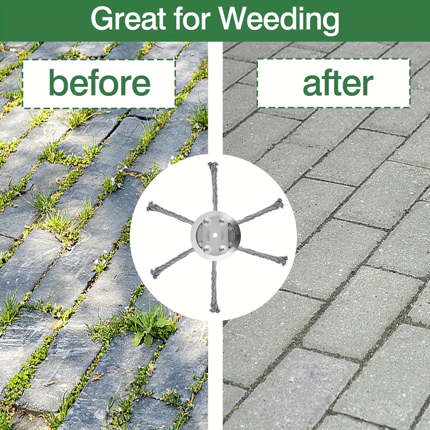 🔥2026 Upgraded Heavy-Duty Steel Wire Trimmer Head – Universal Weed Cutting Attachment🔥