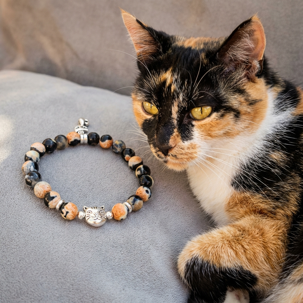 Custom Chocolate Ragdoll Cat Bracelet