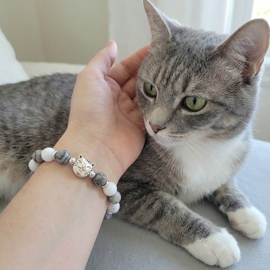 Custom Chocolate Ragdoll Cat Bracelet