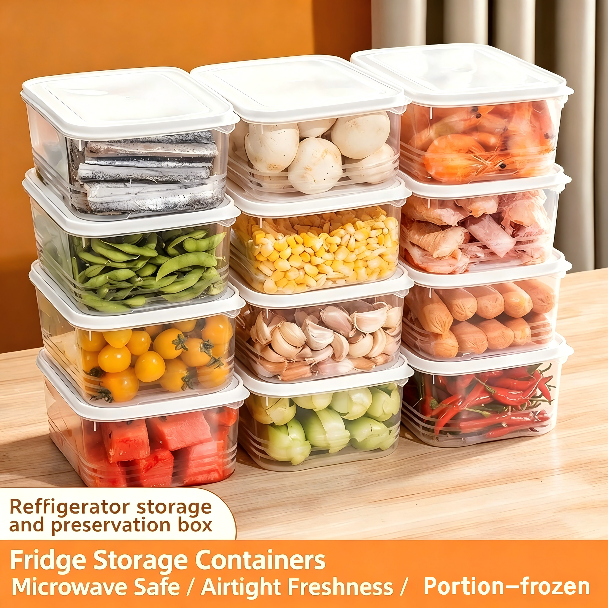 [Food-grade airtight food storage container] Lock in freshness and say goodbye to a cluttered refrigerator!
