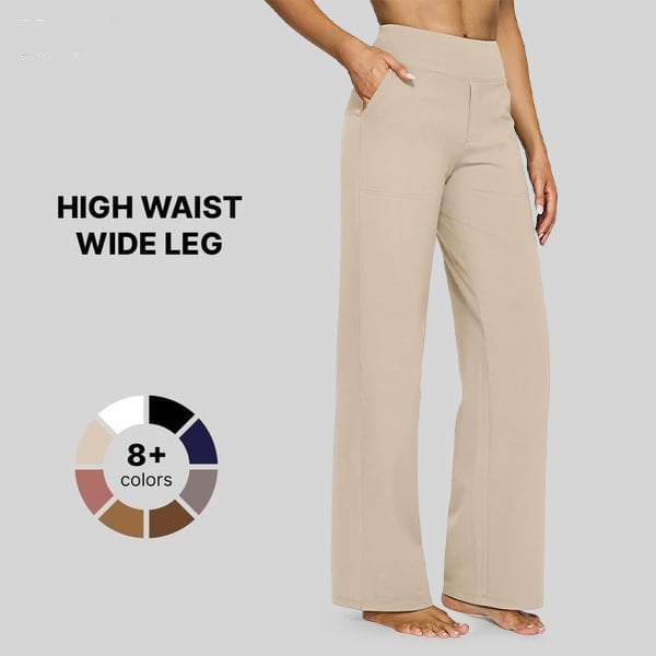 ✨LAST DAY ONLY 49% OFF!😍G4FREE Loose High-Waist Business Casual Pants Yoga Pants (BUY 2 Free Shipping)