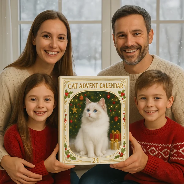 Advent Calendar 2026 Cat Advent Calendar Gift for Adults Friends Cat Owners and Lovers Christmas Holiday Countdown Gift 24 Designs Cats Charm Christmas Tree Ornament   