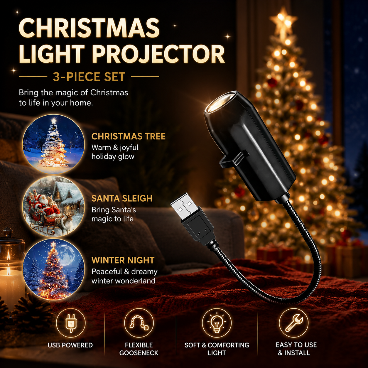 ✨Transform Your Room Into a Magical Wonderland-🌌Viral Starry Sky Projection Lamp