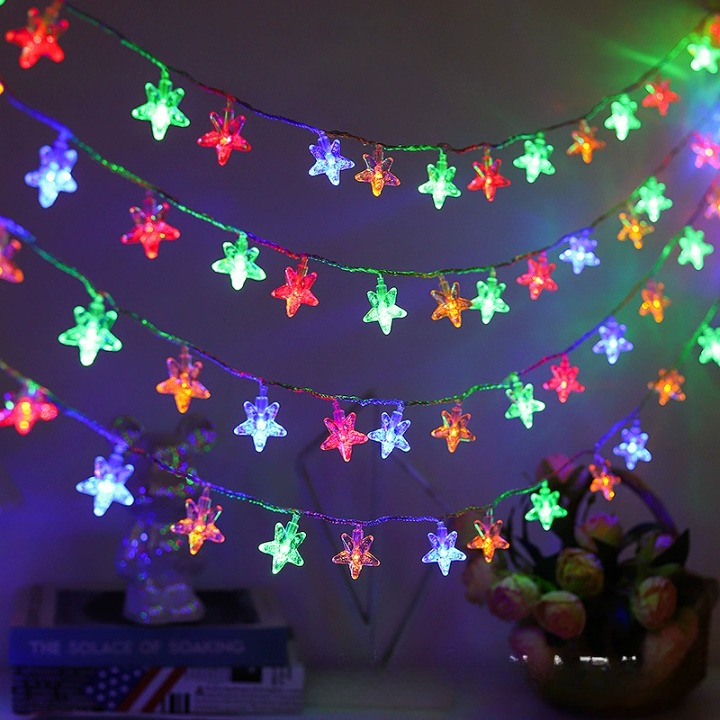 ☀️Solar LED String Lights – Waterproof Outdoor Decorative Lights – 🏡Suitable for Christmas, Weddings, and Home Parties