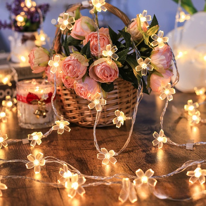 ☀️Solar LED String Lights – Waterproof Outdoor Decorative Lights – 🏡Suitable for Christmas, Weddings, and Home Parties