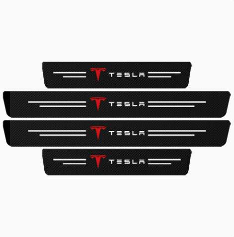 🚗 Protect Your Car From Everyday Scratches-- Premium Carbon Fiber Door Sill Protectors