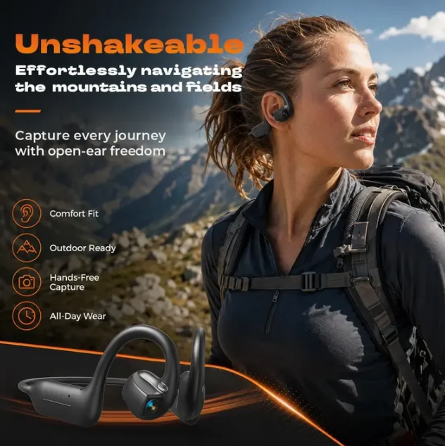 🎧 E12 Bone Conduction Wireless   Audio Headphones
