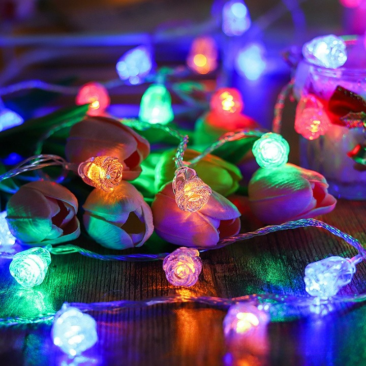 ☀️Solar LED String Lights – Waterproof Outdoor Decorative Lights – 🏡Suitable for Christmas, Weddings, and Home Parties
