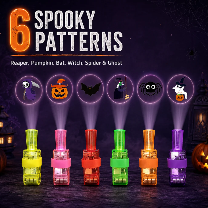 🎃 Spooky Pattern Finger Projector Lights 