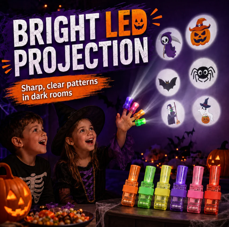 🎃 Spooky Pattern Finger Projector Lights 