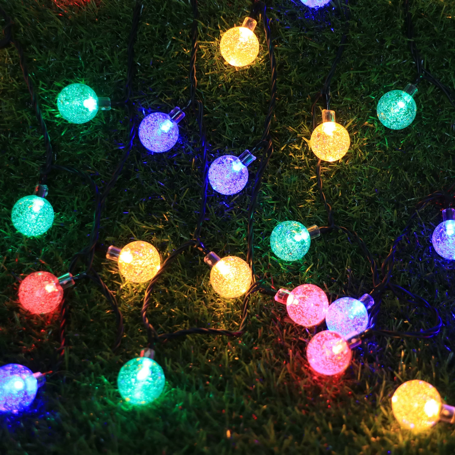 ☀️Solar LED String Lights – Waterproof Outdoor Decorative Lights – 🏡Suitable for Christmas, Weddings, and Home Parties