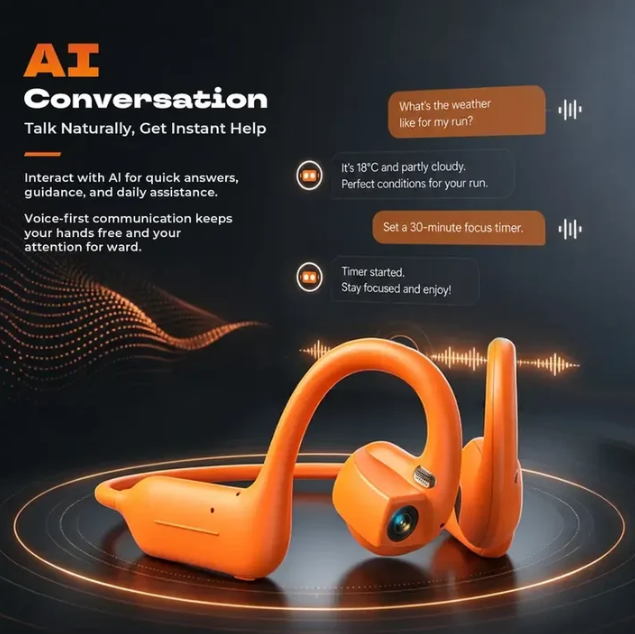 🎧 E12 Bone Conduction Wireless   Audio Headphones