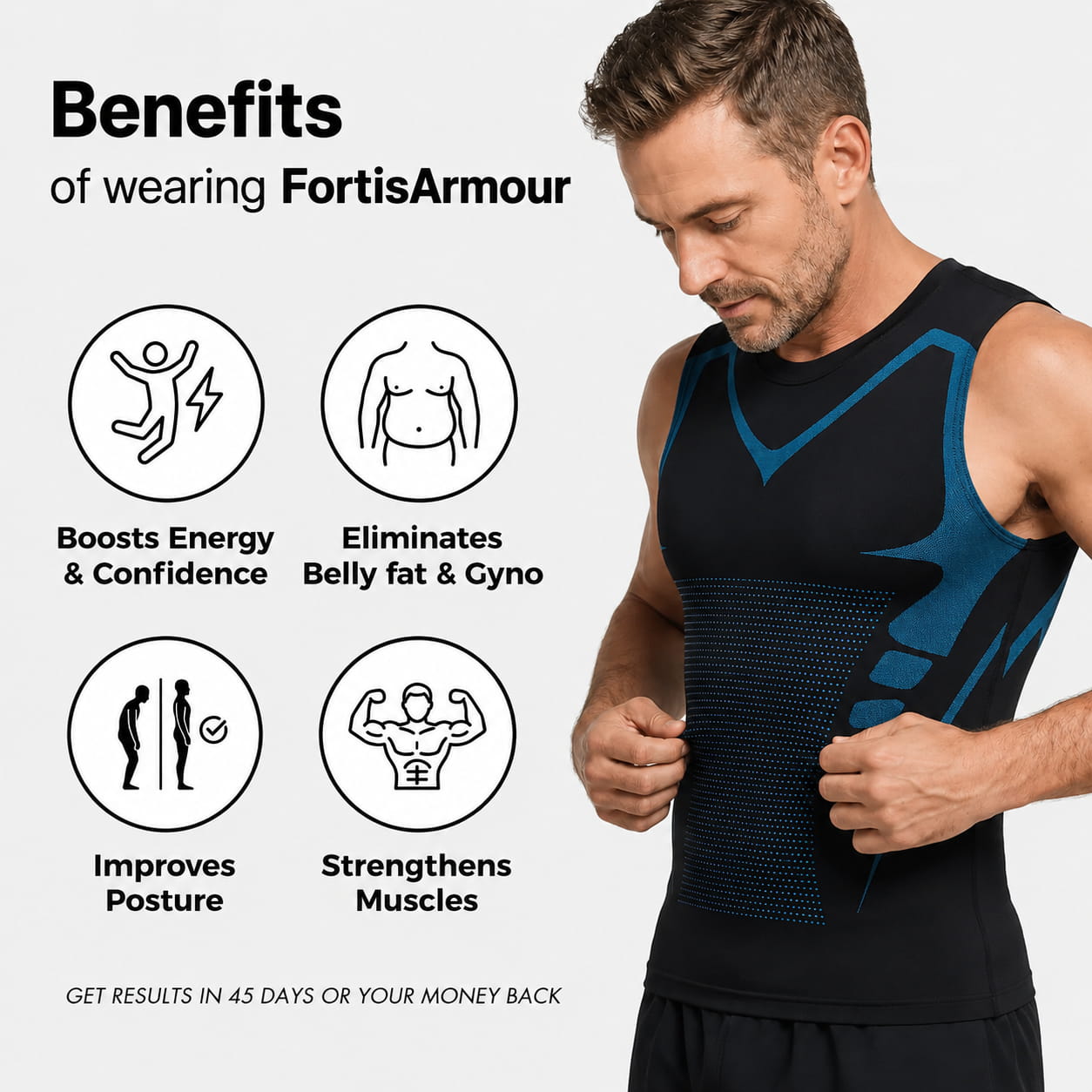 The Fortis Armour-Flatten the gut. Armour up.