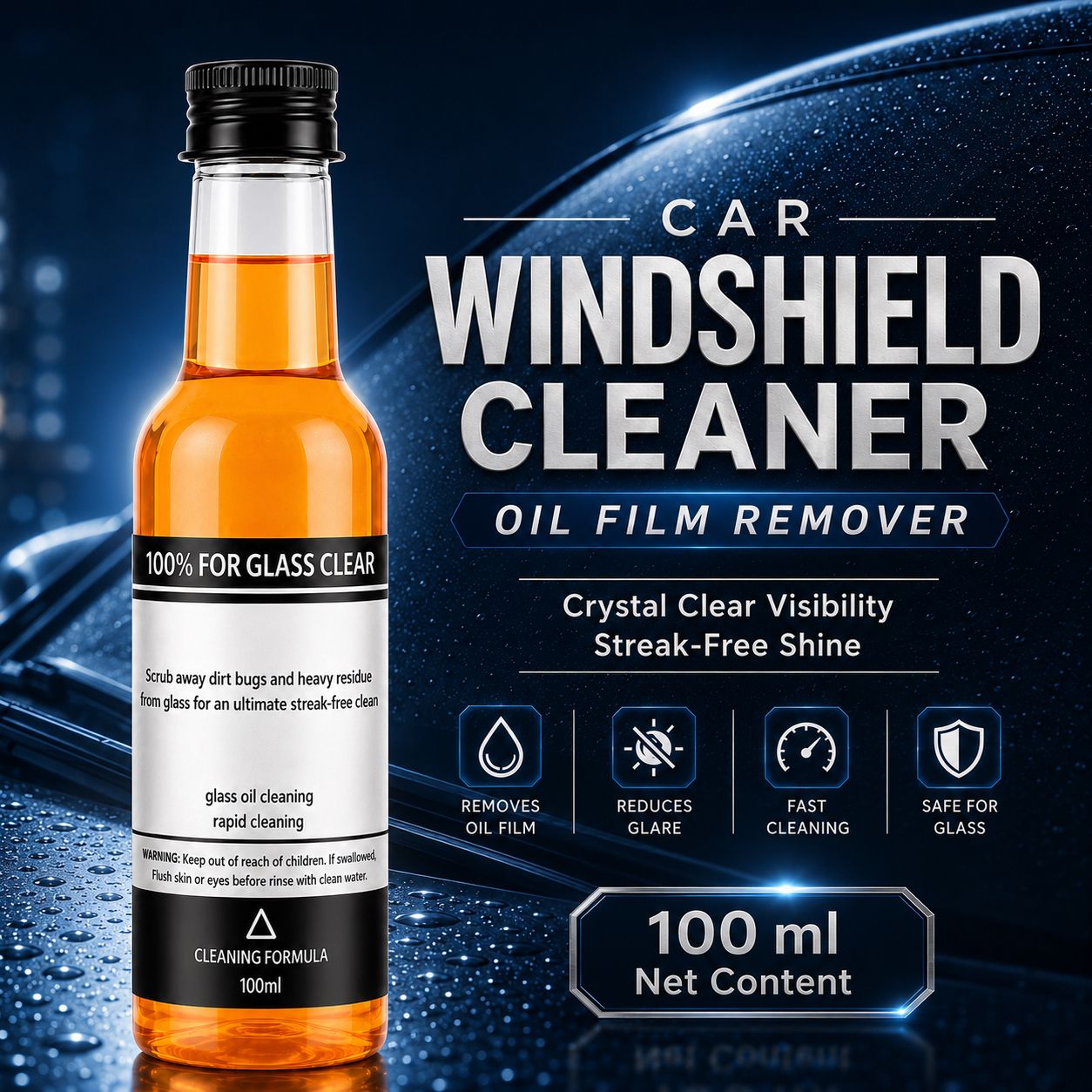 Luckygreenlife™ - Instant Clear Car Glass Windshield Cleaning Liquid © ( BUY 1 GET 2 FREE )