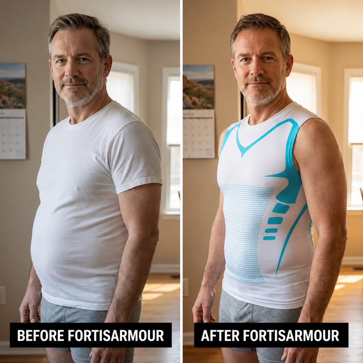 The Fortis Armour-Flatten the gut. Armour up.