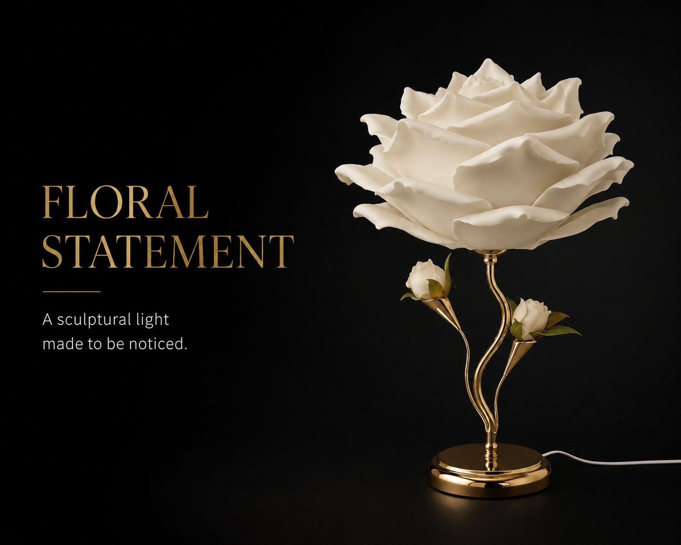 Lucky Greenlife™ | Rose Bloom Table Lamp