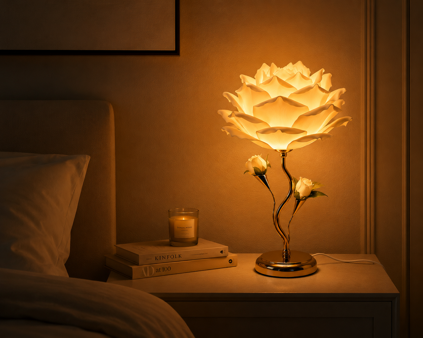 Lucky Greenlife™ | Rose Bloom Table Lamp