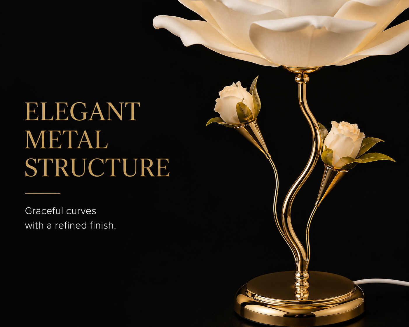 Lucky Greenlife™ | Rose Bloom Table Lamp