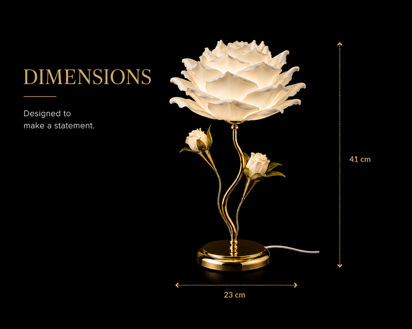 Lucky Greenlife™ | Rose Bloom Table Lamp