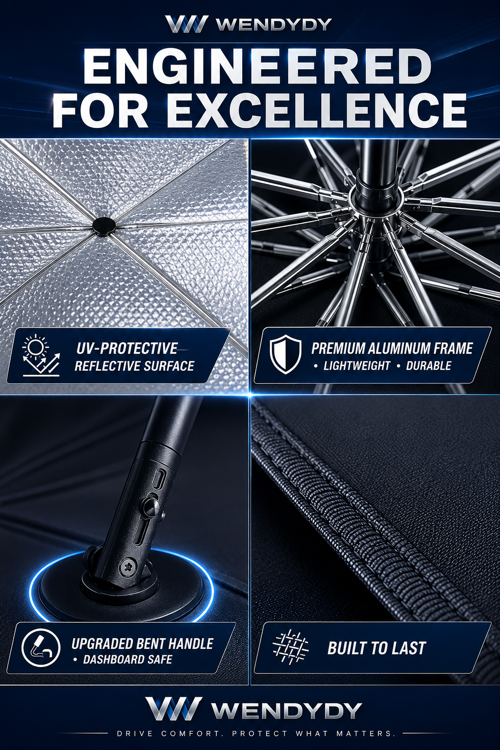 🔥Last Day 50% OFF - 2026 Upgraded Car Windshield Sun Shade Umbrella