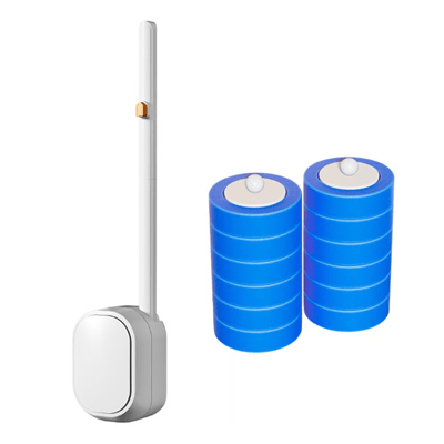 Hands-Free Disposable Toilet Cleaning System with Refill Brush Heads