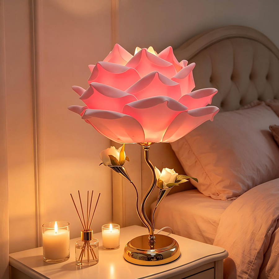 Lucky Greenlife™ | Rose Bloom Table Lamp