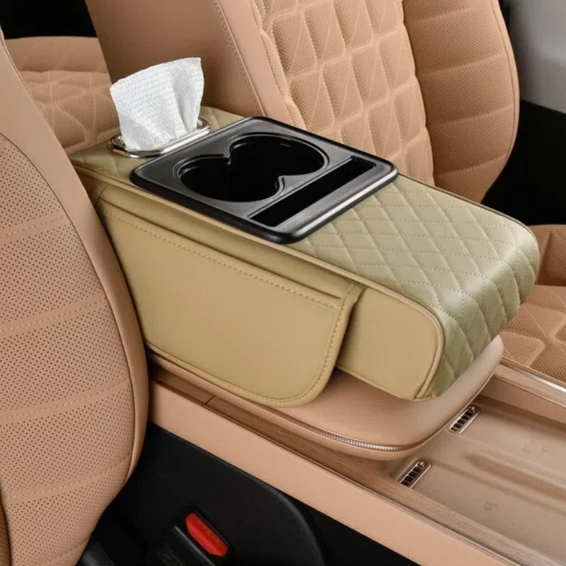 Multifunctional PU Leather Car Armrest Box Mat