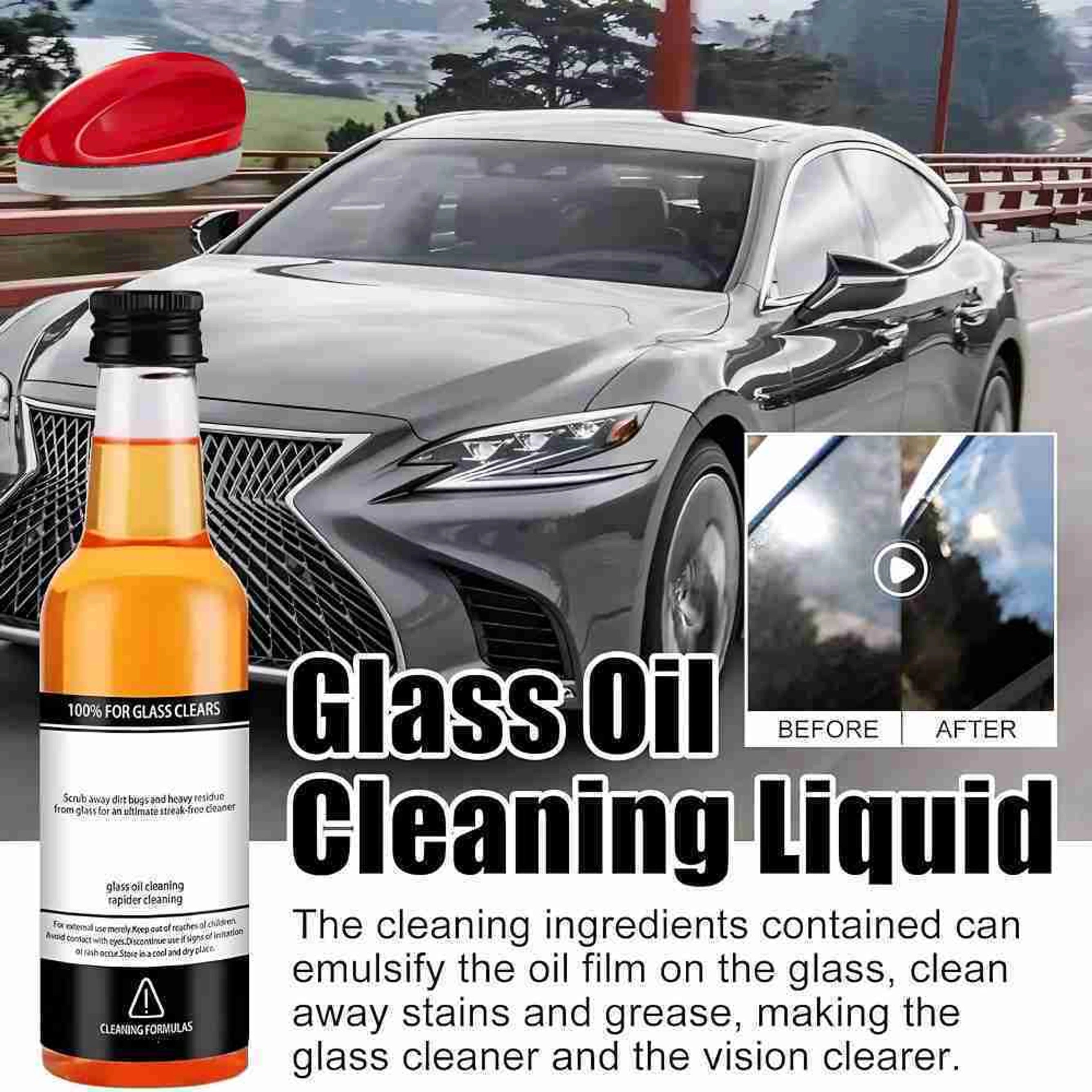 Luckygreenlife™ - Instant Clear Car Glass Windshield Cleaning Liquid © ( BUY 1 GET 2 FREE )