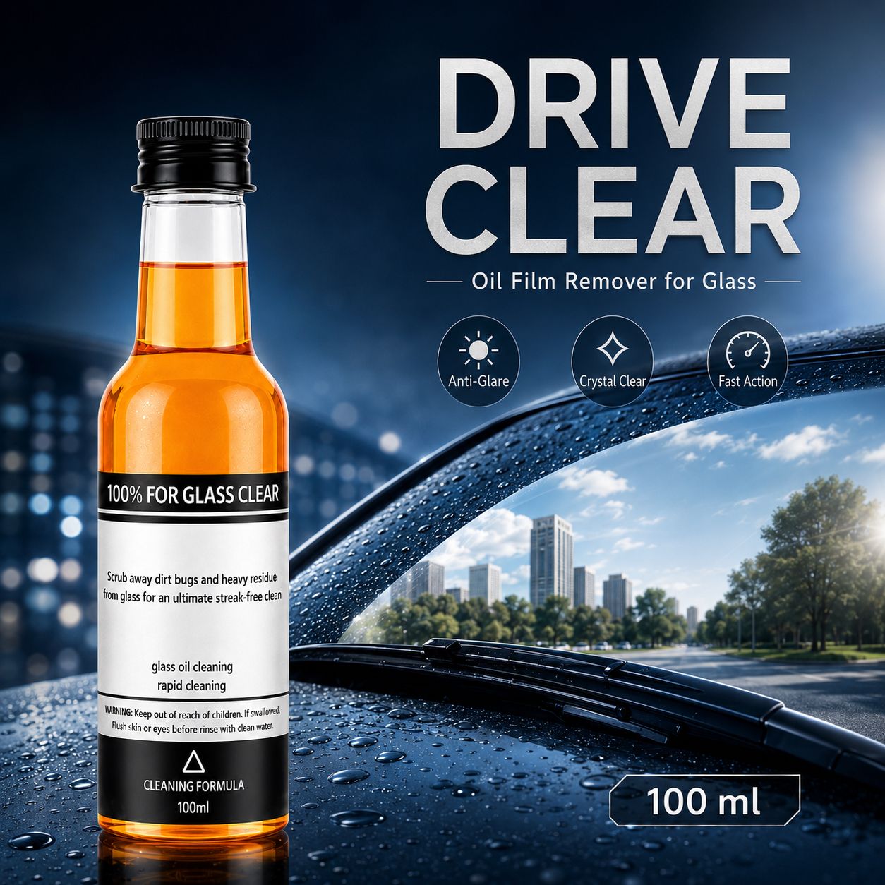 Luckygreenlife™ - Instant Clear Car Glass Windshield Cleaning Liquid © ( BUY 1 GET 2 FREE )