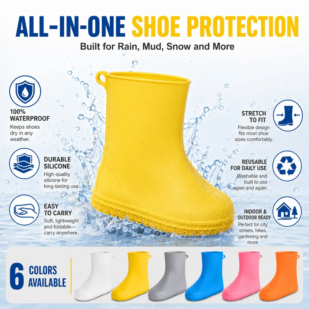 Thick Wear-Resistant Waterproof Shoe Cover