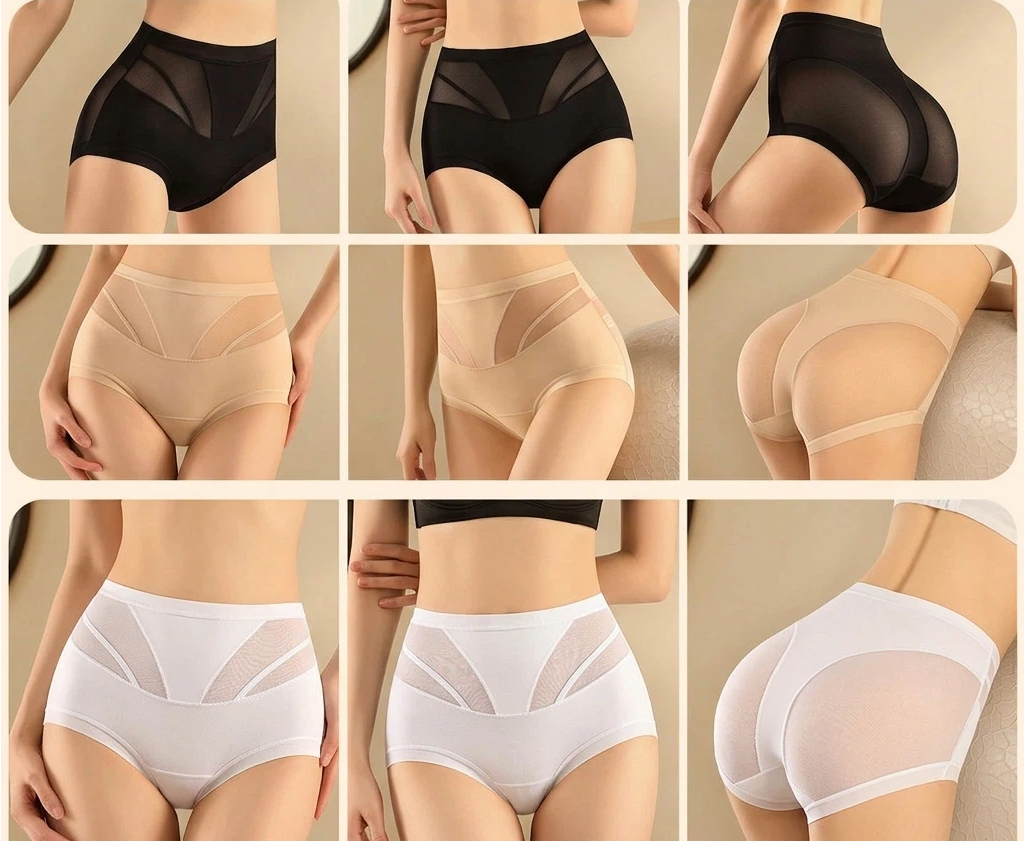 🌸Buy 3 Get 3 Free🌸-4-in-1 🔥High-Waist Breathable Shaping Panties