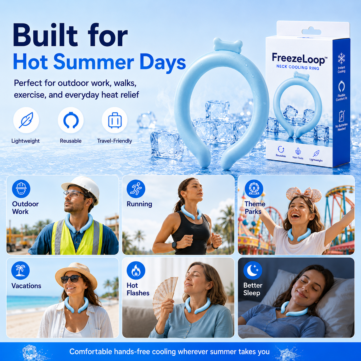 Reusable Cooling Neck Ring