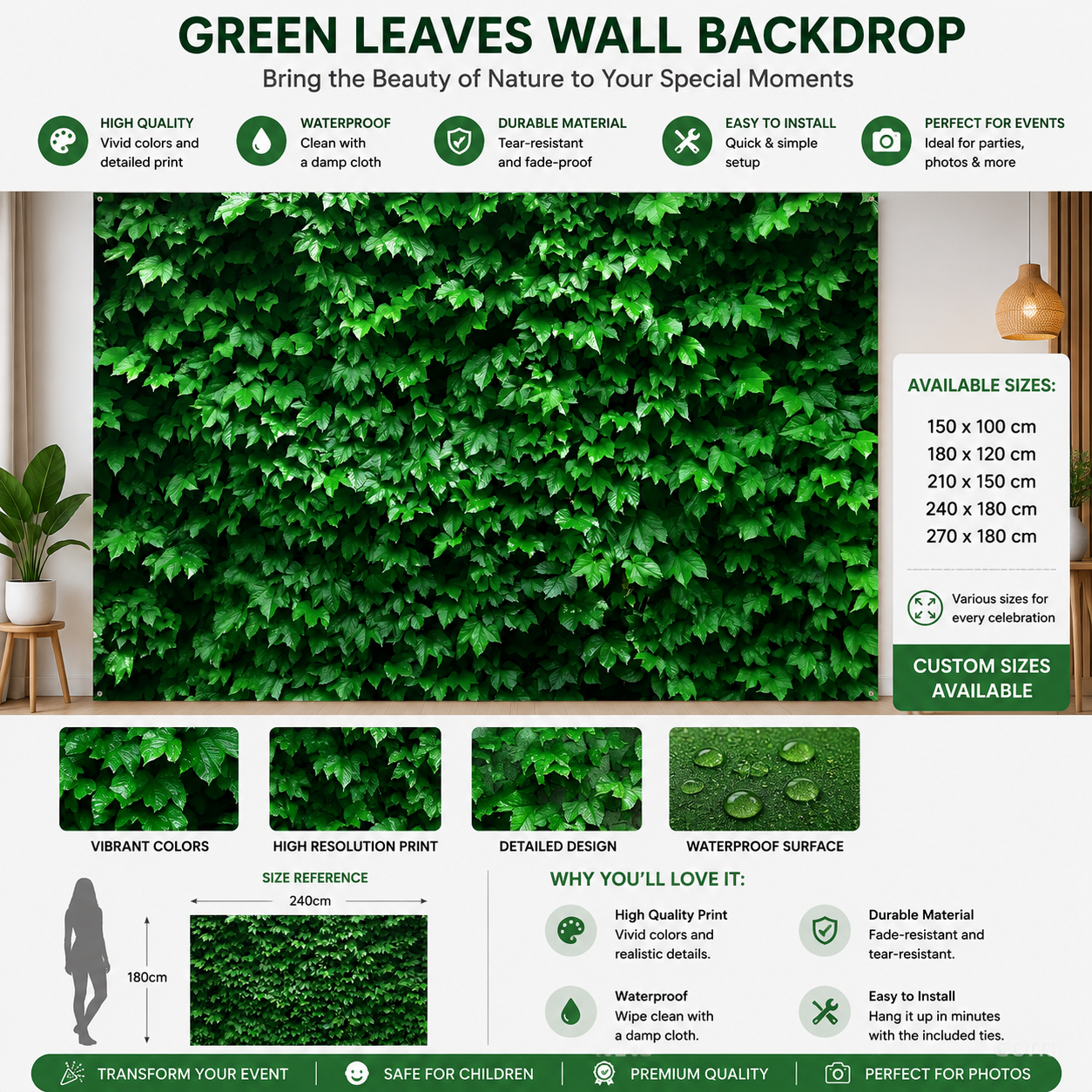 🌲🌸 Turn your backyard into an enchanted forest – one banner, endless beauty!