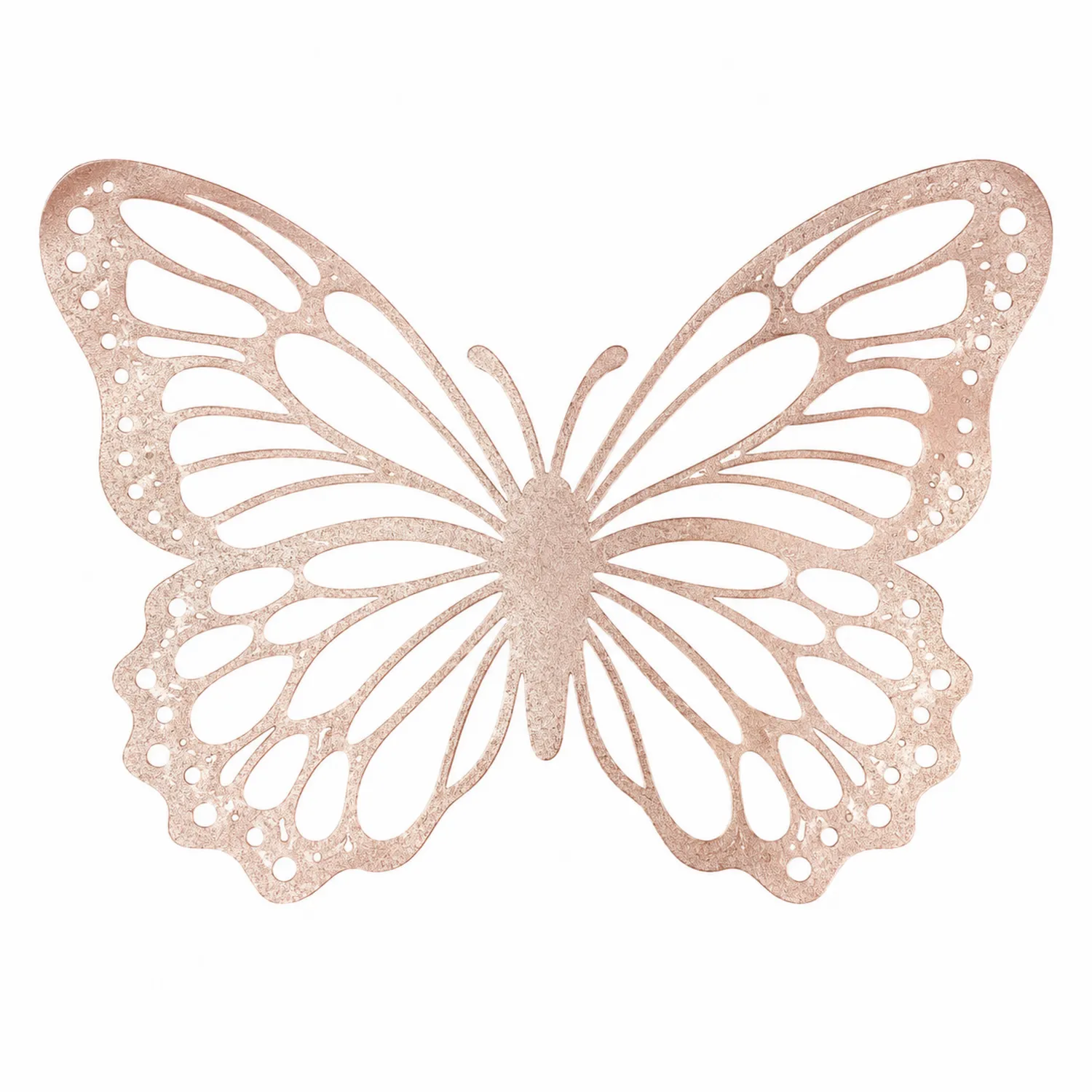Sottobicchiere Decorativo Farfalla Oro Rosa-Pexvexia