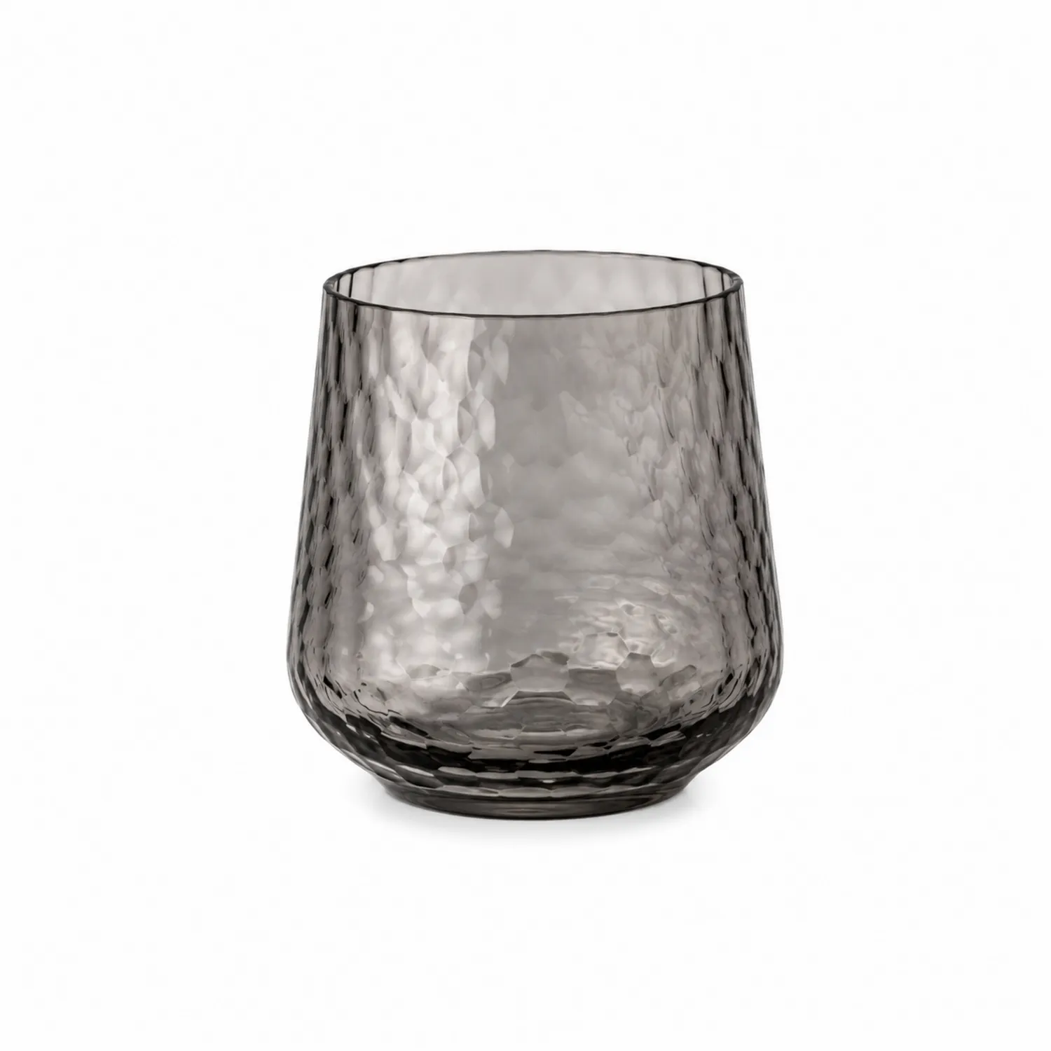 Bicchiere in Vetro Martellato Fumè 300ml-Pexvexia