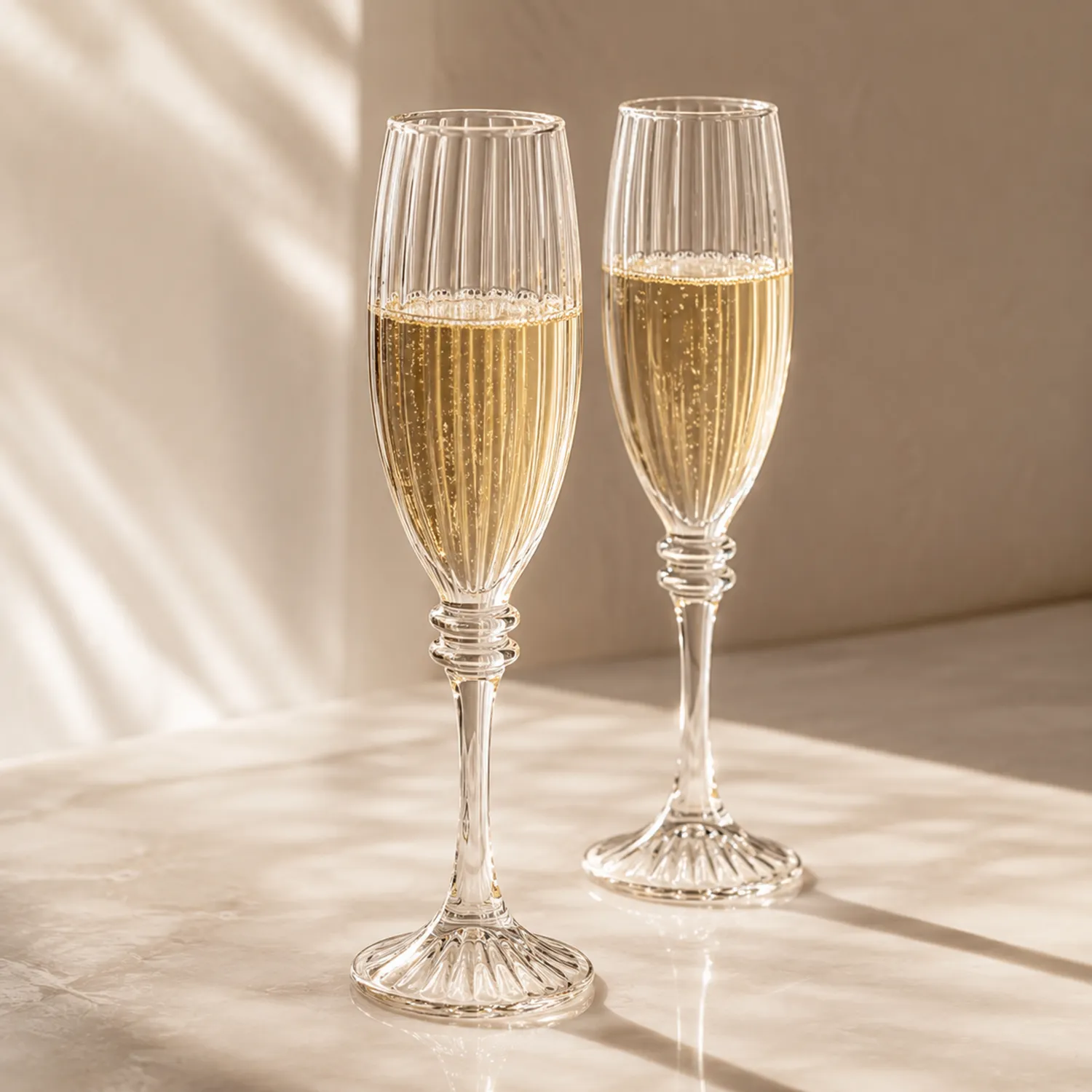 Bicchieri da Champagne in Vetro Trasparente 150 ml-Pexvexia
