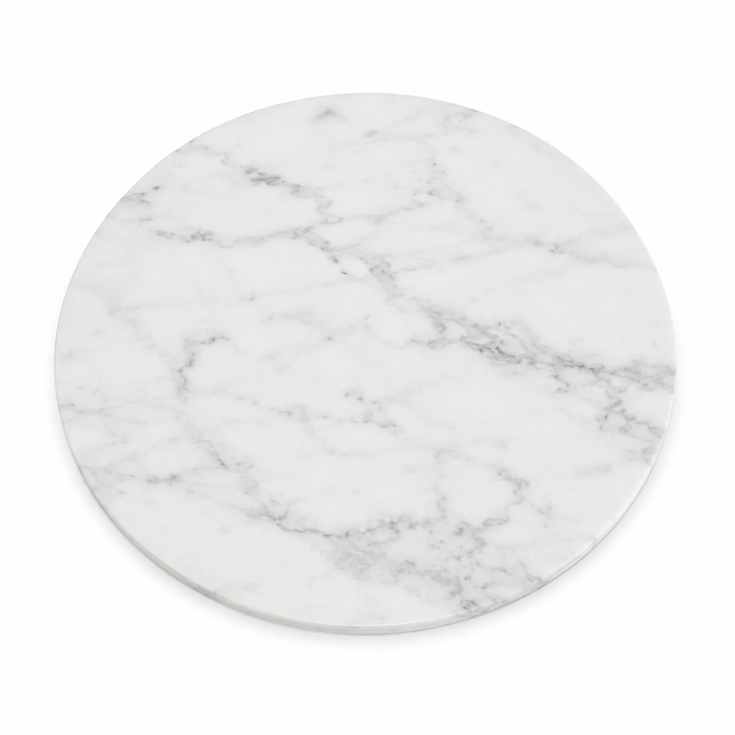 Sottopentola Rotondo in Marmo Bianco 30 cm-Pexvexia